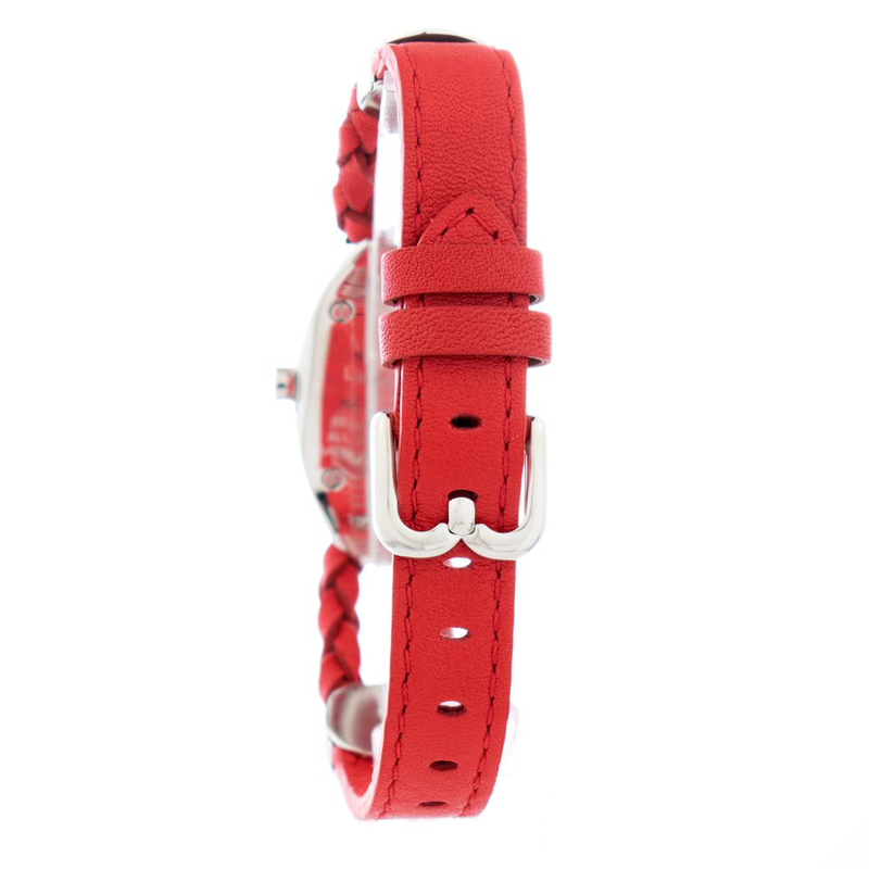 Multicolor leather dress watch-null