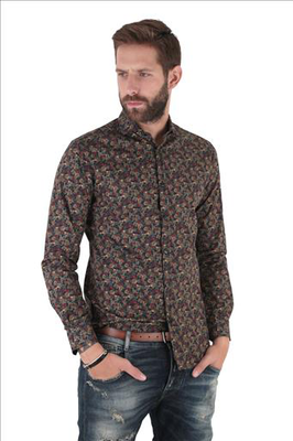 Floral textured shirt