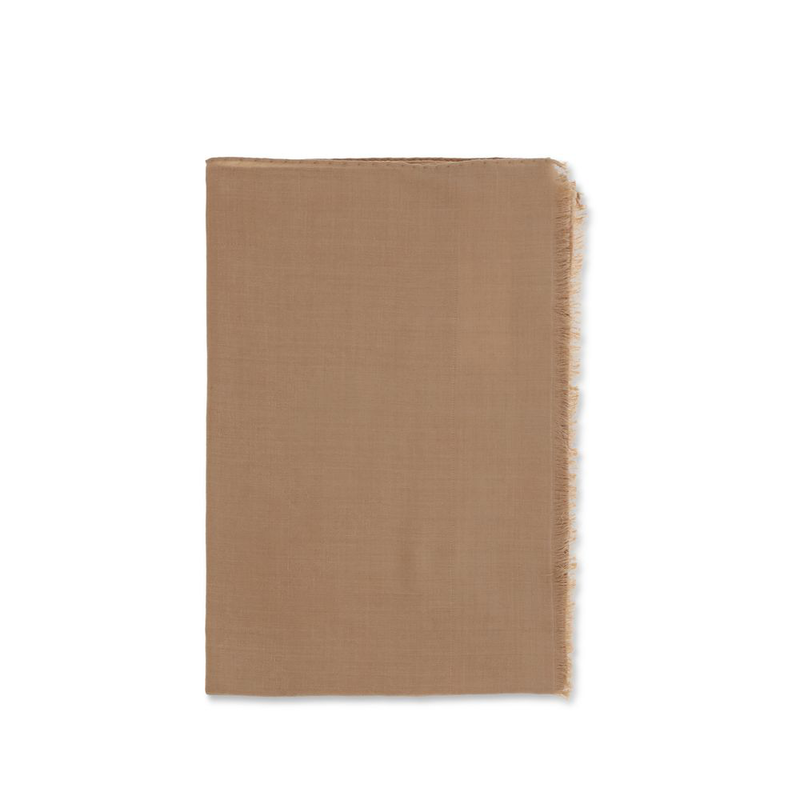 Beige silk scarf-null