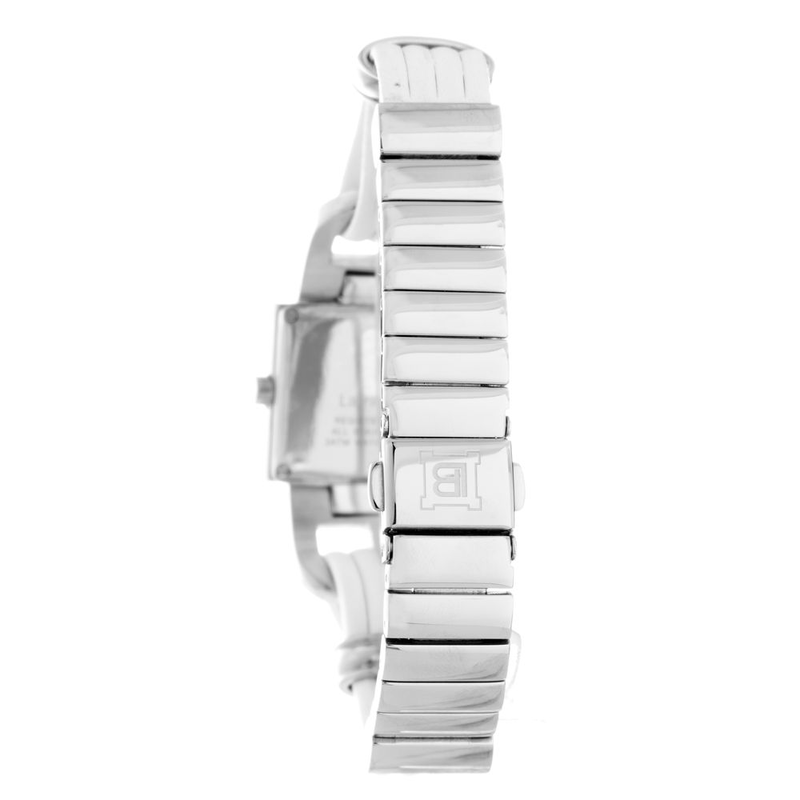 White leather dress watch-null