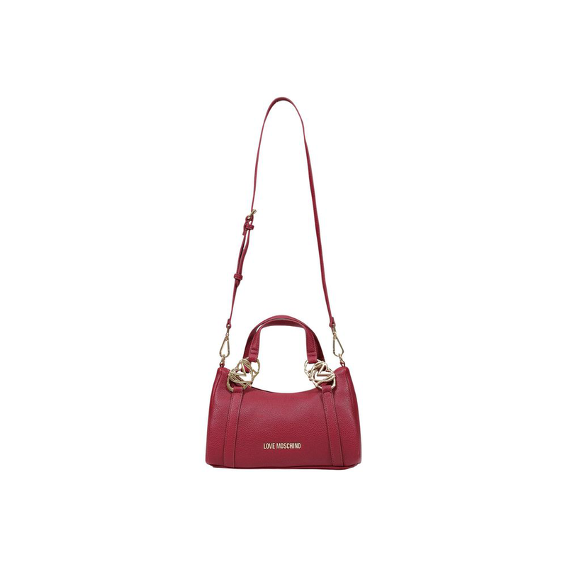 Purple polyethylene handbag-null