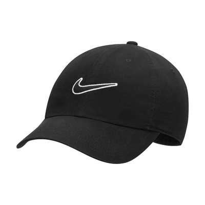 Sportswear h86 swoosh wash cap, Black, medium