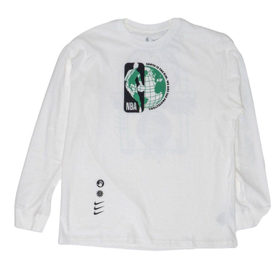 Nba courtside max 90 long-sleeve t-shirt, White, medium