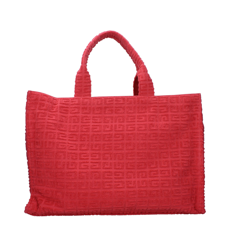 Red fabric handbag-null