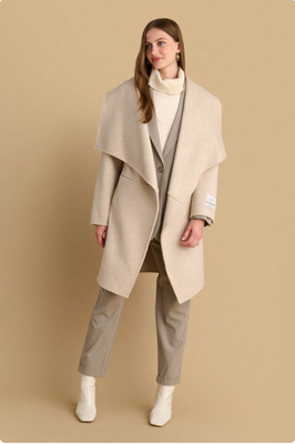 Semicoat attrattivo, Beige, medium