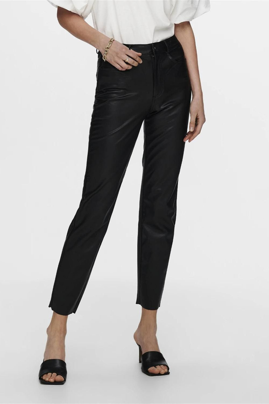 Only emily faux leather pants-null