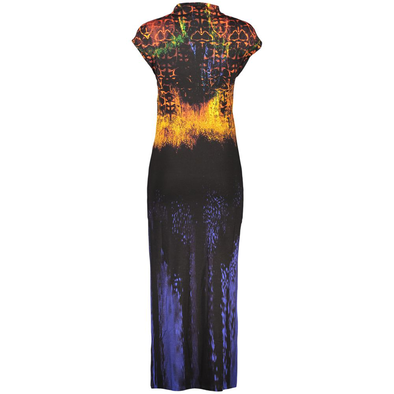 Black viscosa women dress-null