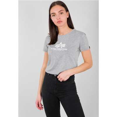 New basic t-shirt womens, Heather Grey, medium