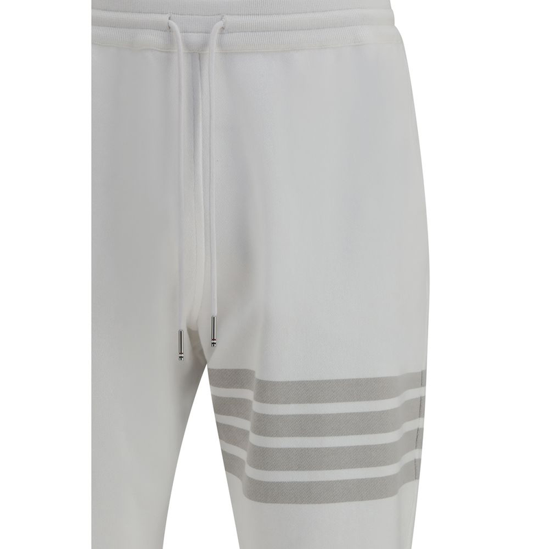 White cotton joggers (workout pants)-null
