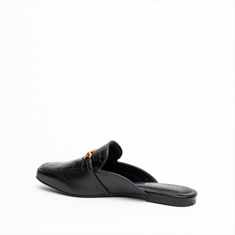 Via marte backless flat pumps with chain detail image number null