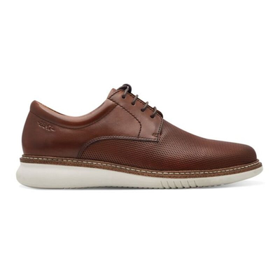 Tamaris men leather casual shoes, Cognat, medium