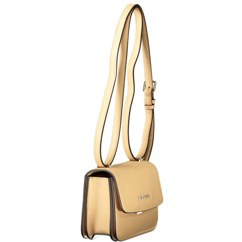 Beige polyurethane women handbag-null