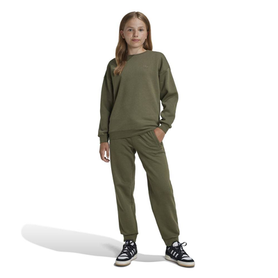 Adidas boyfriend pants, Olive, medium