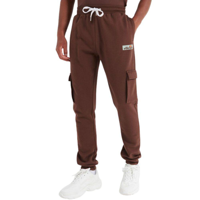 Ellesse mattio organic fleece jogger pant, Brown, medium