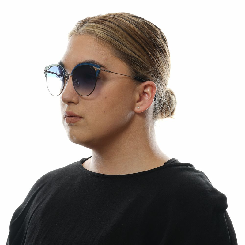 Blue metal & plastic sunglasses-null
