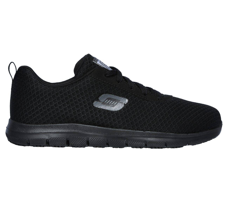 Skechers work lace up mesh slip resistant w-null