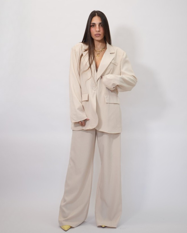 Set blazer pants with belt 85280-null