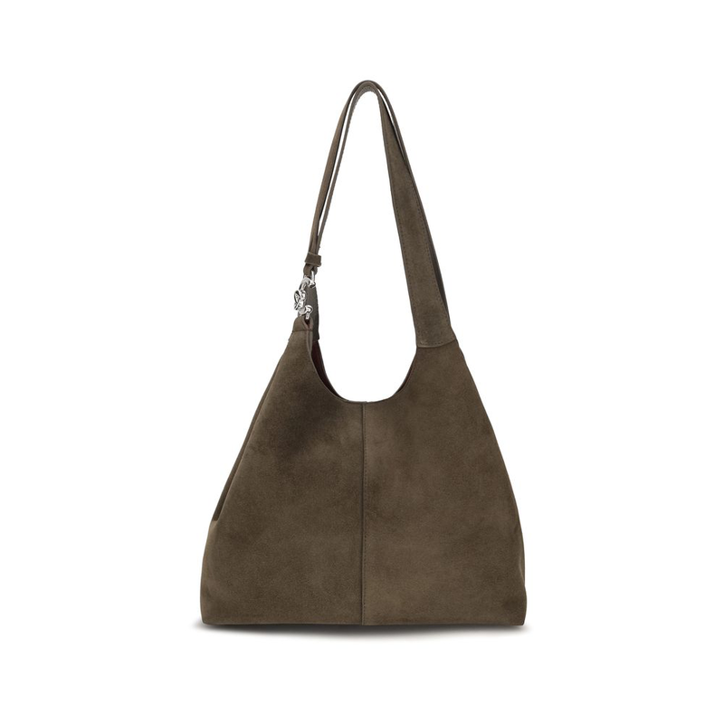 Brown calf leather bos taurus shoulder bag-null