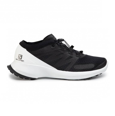 Sense flow trail / running shoes, Black / White, medium