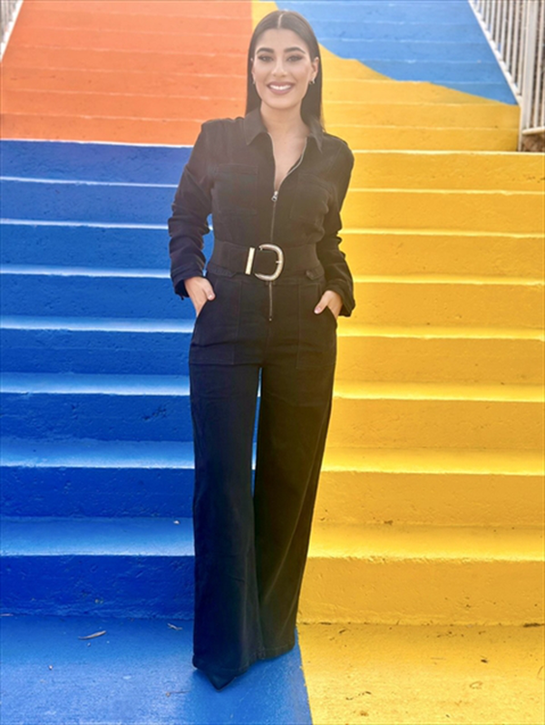 Jumpsuit jean black-null