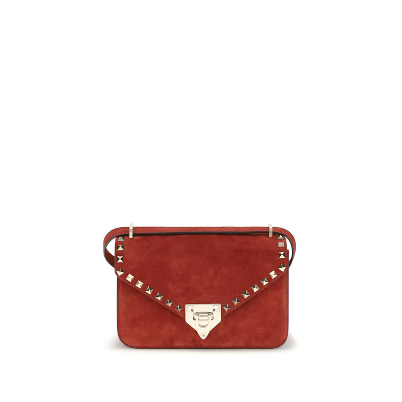 Multicolor suede leather shoulder bag-null