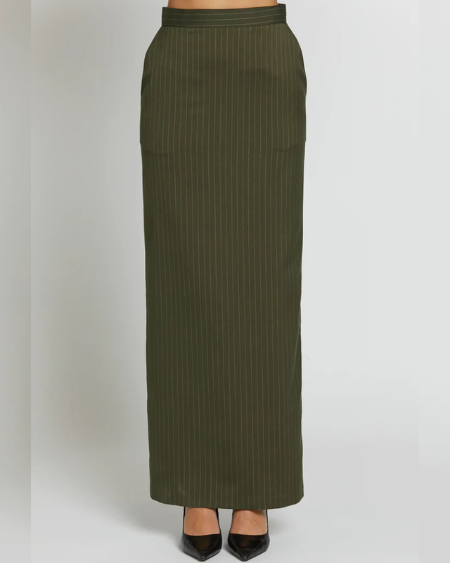 Product image: Silence set stripe boy maxi skirt blazer g0325b-null
