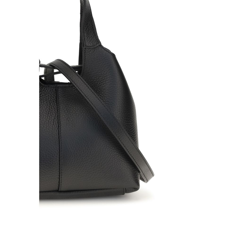 Black calf leather bos taurus shoulder bag-null