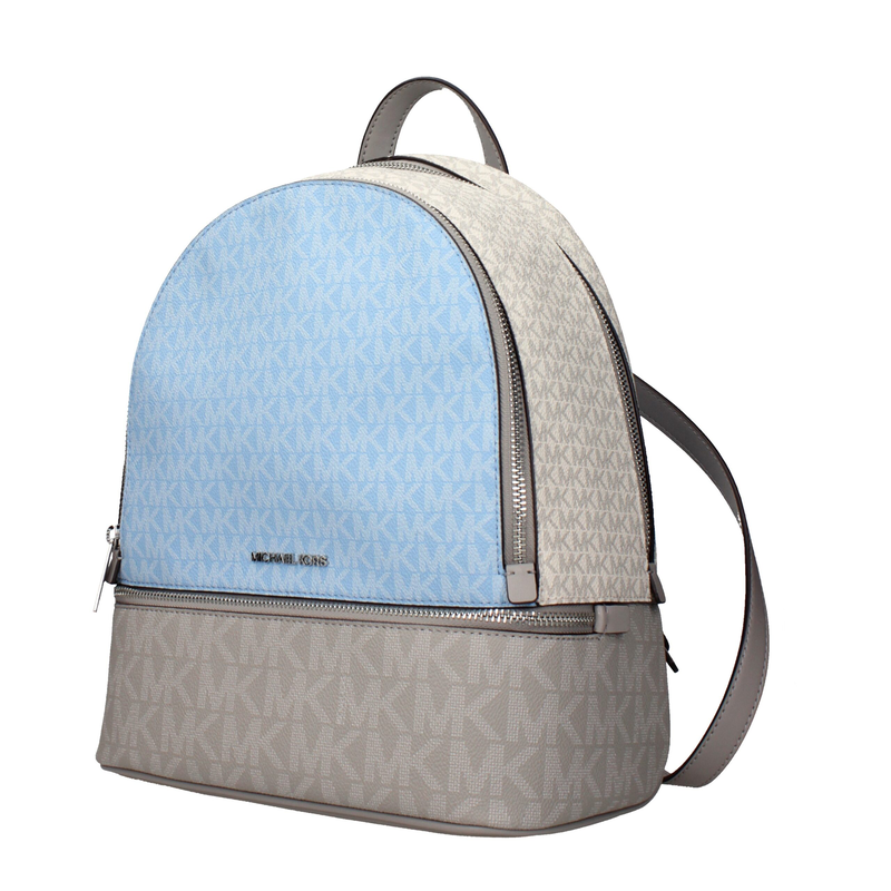 Beige fabric backpack-null