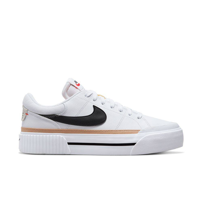 Womens court legacy lift, White / Black, medium