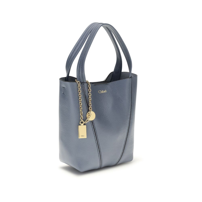 Blue calf leather bos taurus shoulder bag-null