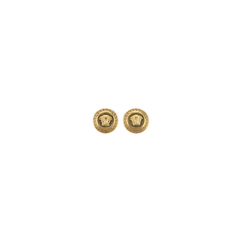 Gold metal earrings-null