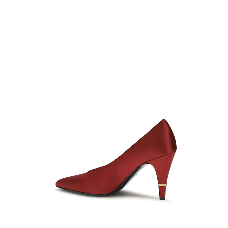 Multicolor viscose high heel pumps-null