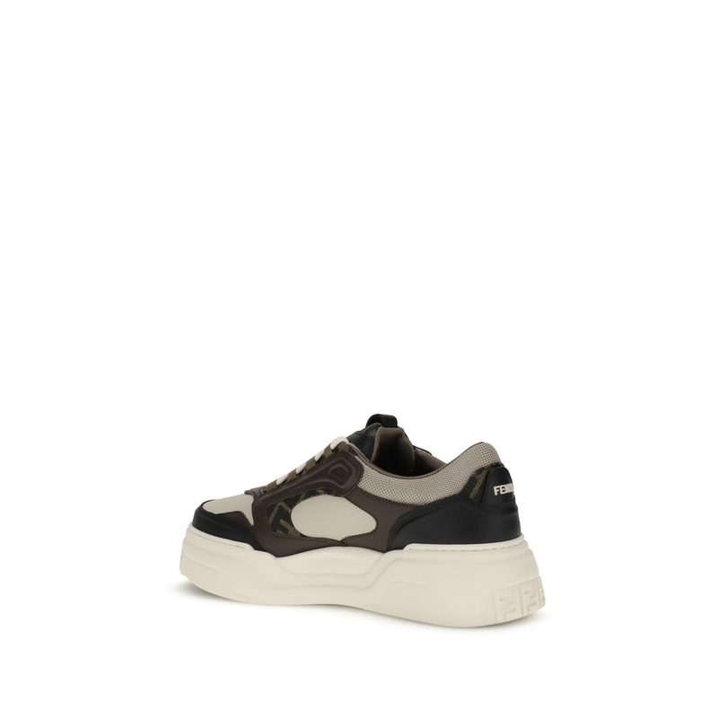 Black calf leather bos taurus chunky sneakers-null