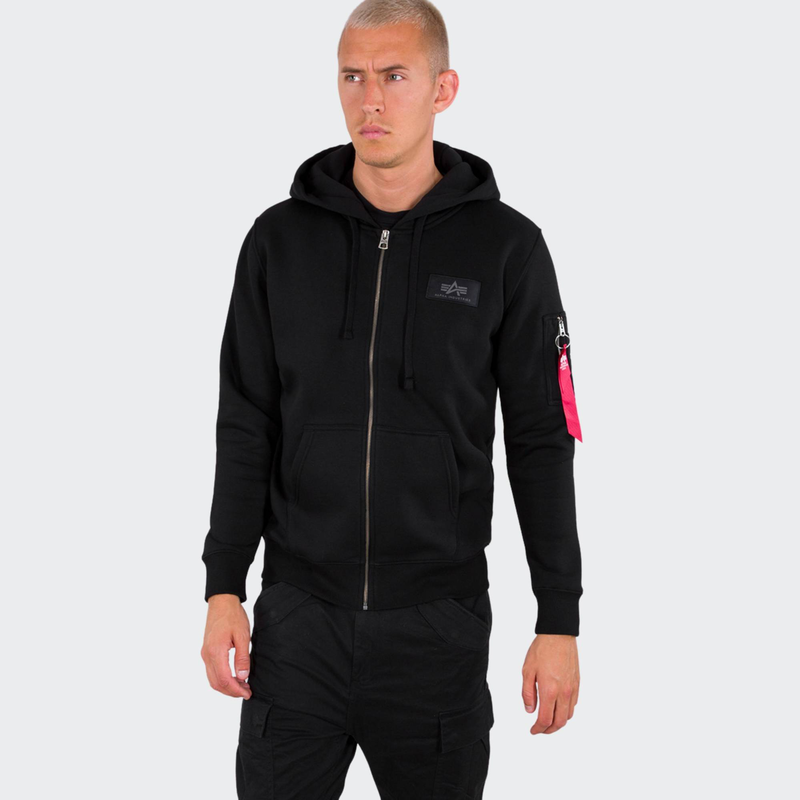 Back print zip hoodie-null