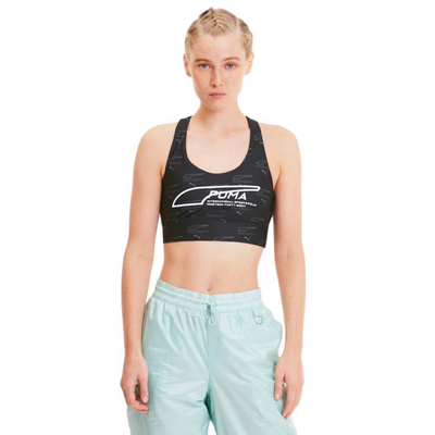 Evide printed crop top womens, Black, medium