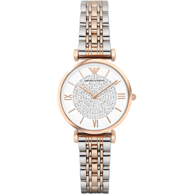 Emporio armani ladies watch t-bar gianni two-tone ar1926