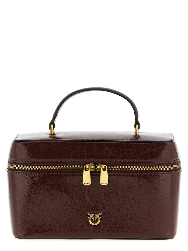 Brown calfskin handbag-null