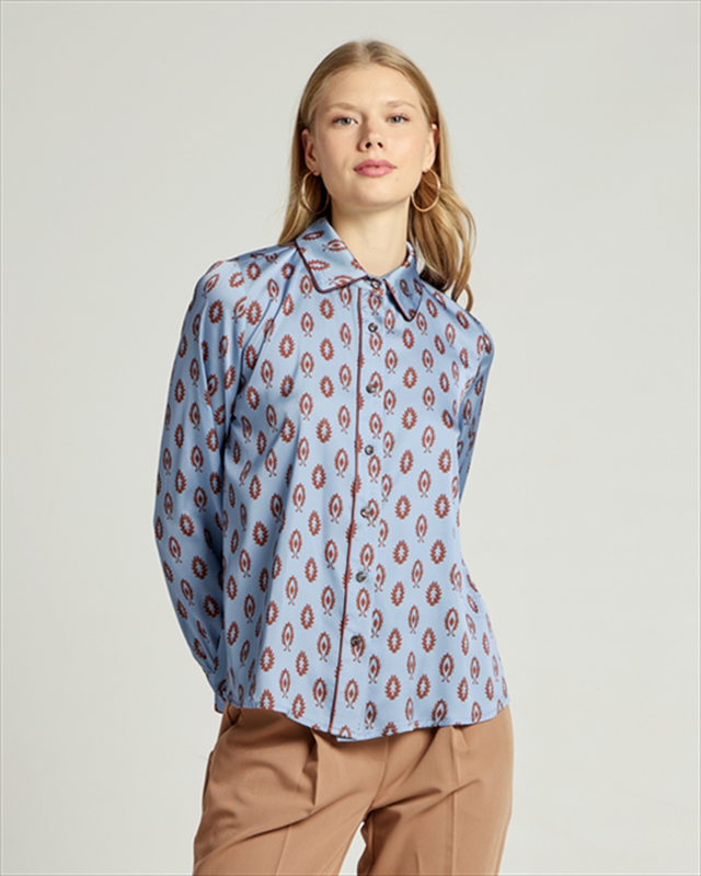 Shirt satin printed image number null