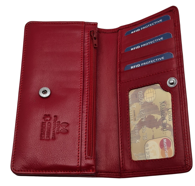 Migant design woman leather wallet with rfid protection 109 image number null
