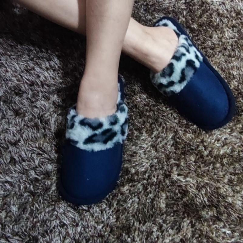 Womens cotton winter slippers #7975-null