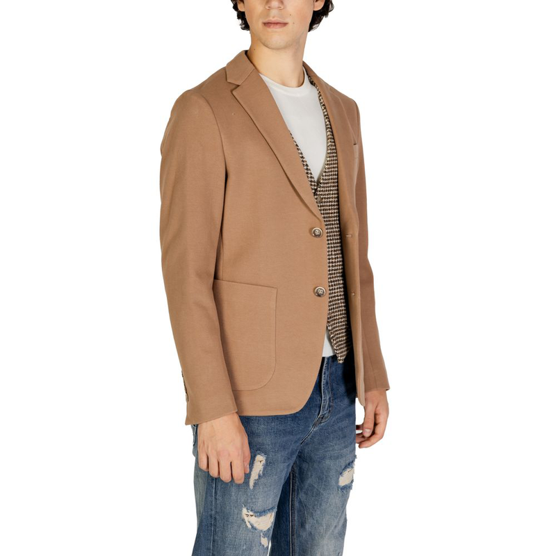 Beige cotton blazer-null