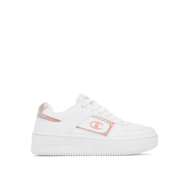 Champion women foul play plat metal low cut shoe (s11599)-wh-null