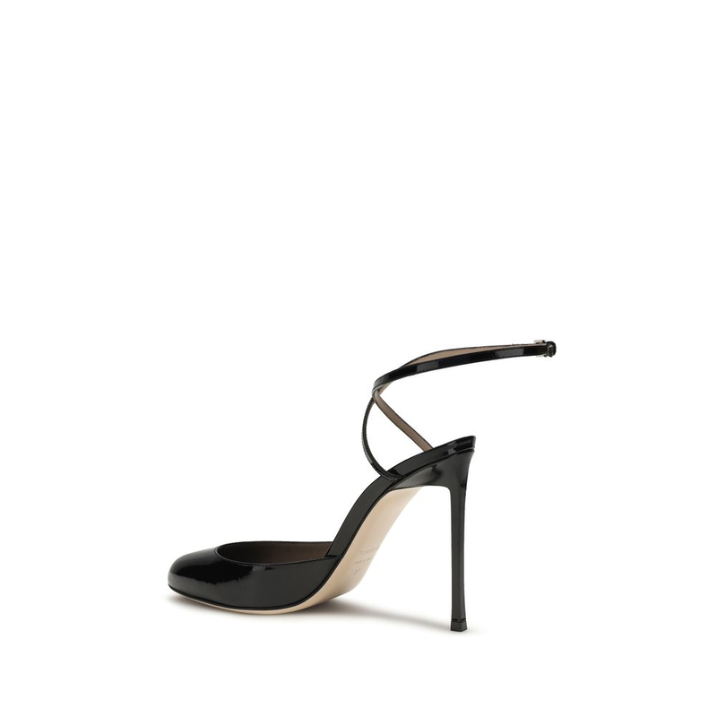 Black calf leather bos taurus high heel pumps-null
