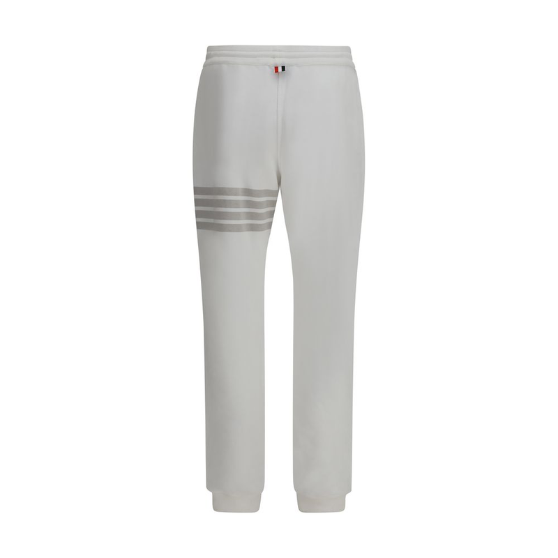White cotton joggers (workout pants)-null