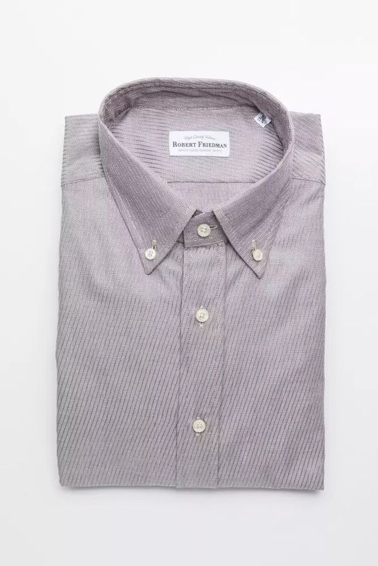 Beige cotton men shirt-null