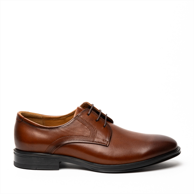 Boston leather derby shoes, Tan, medium