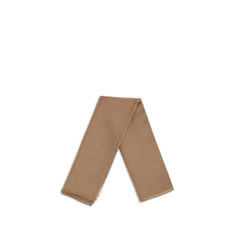 Beige silk scarf-null