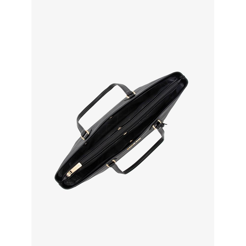 Black canvas handbag-null