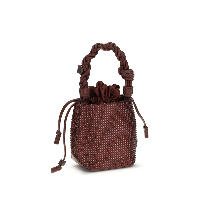 Bordeaux recycled polyester handbag-null