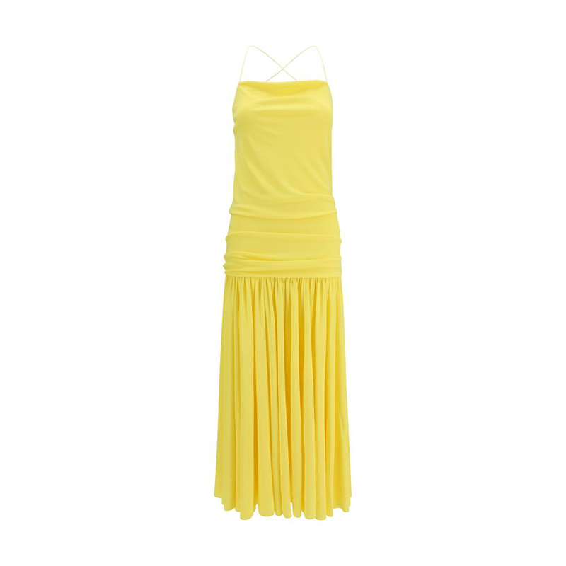 Bicolor viscose casual dress-null